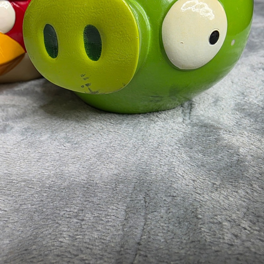 Angry Birds Green Pig/Red Bird Ceramic Bathroom Toothbrush Holder/Soap - Picture 2 of 5